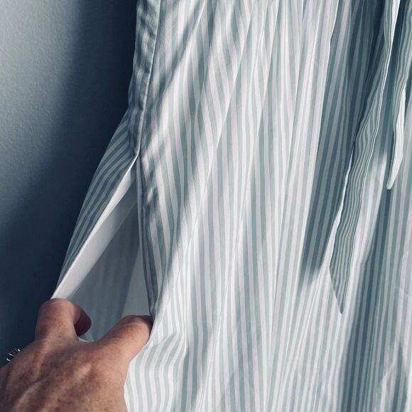 Gal Meets Glam Maxi Dress  12 Jasmine Ruffle Tier Maxi Green Stripe Cottagecore - Picture 7 of 16